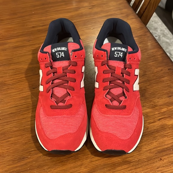 New Balance 574 ML574PRD varsity pack shoes sneakers red new Mens Size 9.5 - Picture 6 of 12